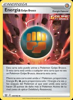 Energía Golpe Brusco card in Spanish