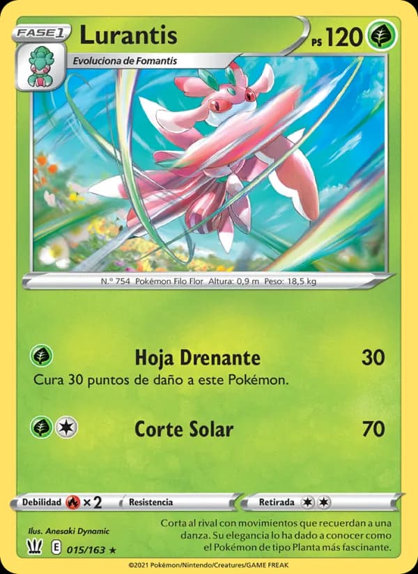 Lurantis card in Spanish