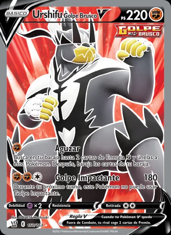 Urshifu Golpe Brusco V card in Spanish