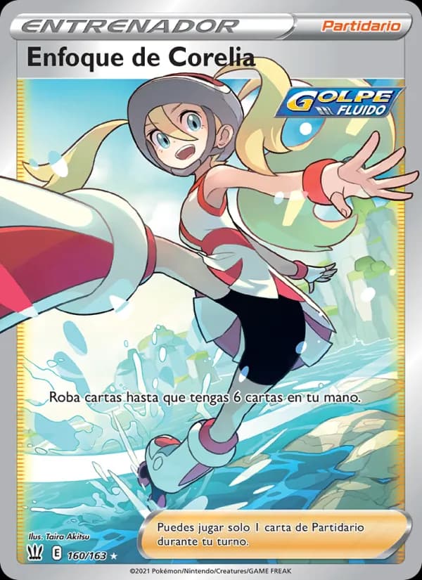 Enfoque de Corelia card in Spanish