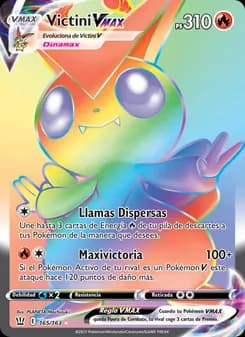 Victini VMAX card in Spanish