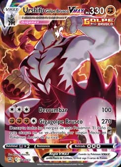 Urshifu Golpe Brusco VMAX card in Spanish