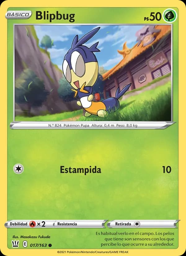 Blipbug card in Spanish