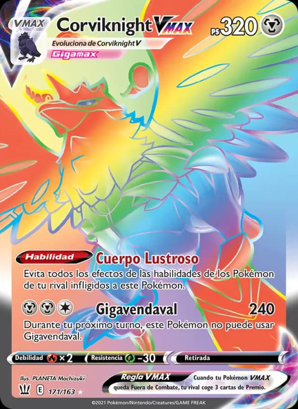 Corviknight VMAX card in Spanish