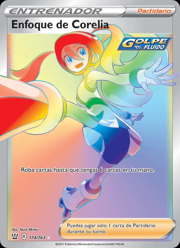 Enfoque de Corelia card in Spanish