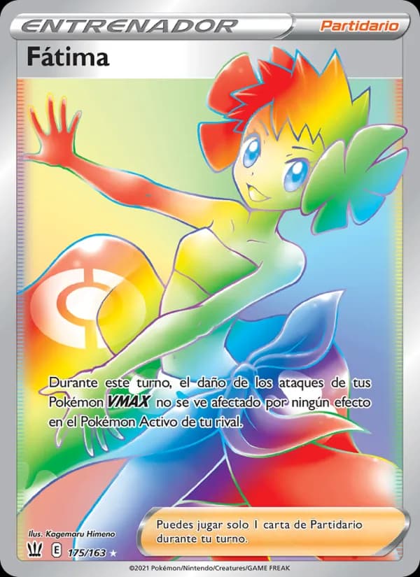Fátima card in Spanish