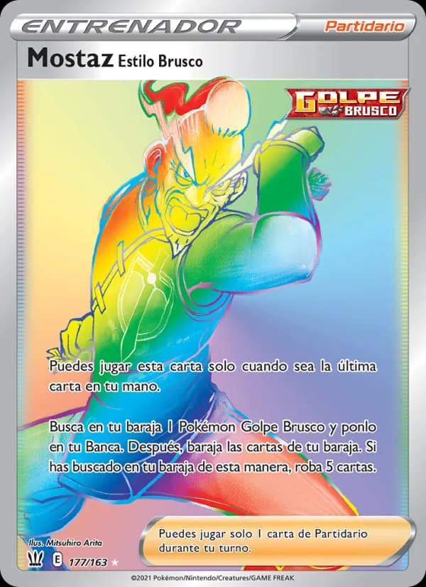 Mostaz Estilo Brusco card in Spanish