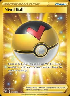 Nivel Ball card in Spanish