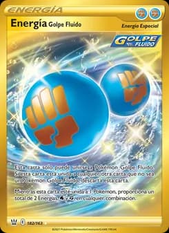 Energía Golpe Fluido card in Spanish
