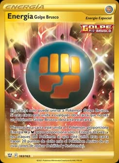 Energía Golpe Brusco card in Spanish