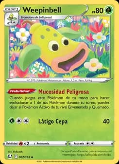 Weepinbell card in Spanish