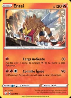 Entei card in Spanish