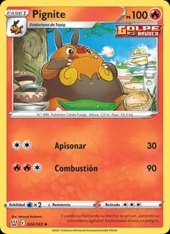 Pignite card in Spanish