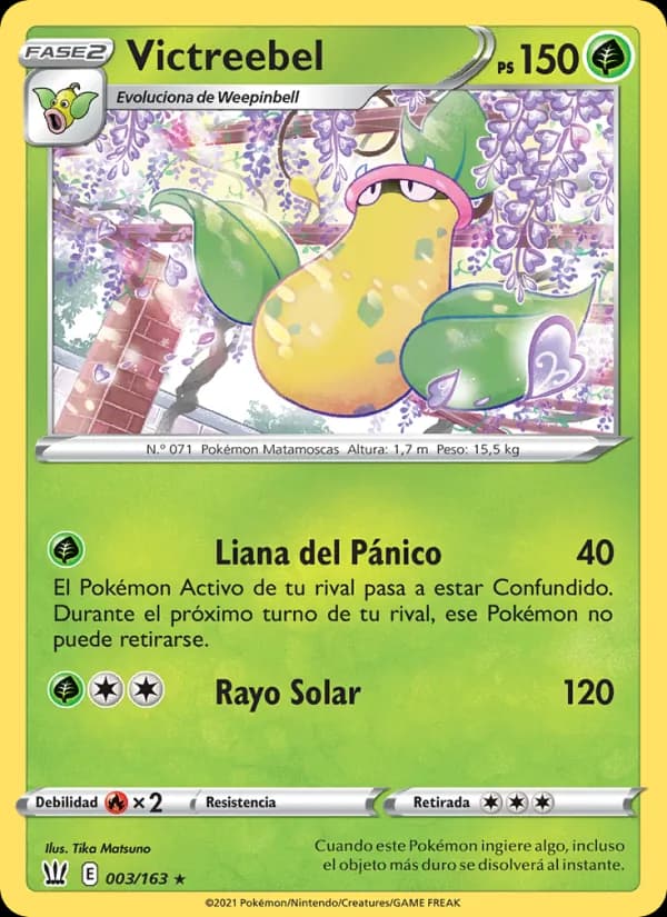 Victreebel card in Spanish