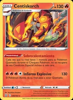 Centiskorch card in Spanish