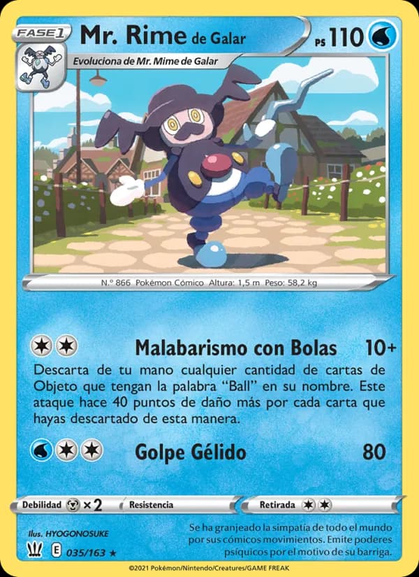 Mr. Rime de Galar card in Spanish