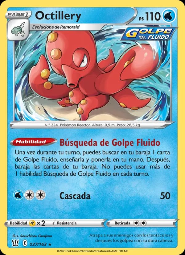 Octillery card in Spanish