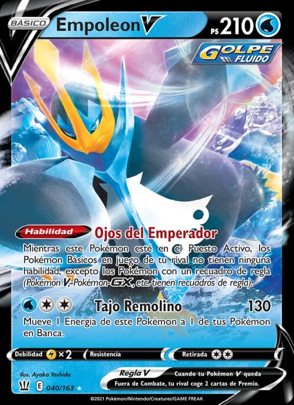 Empoleon V card in Spanish