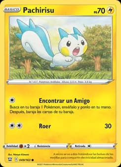 Pachirisu card in Spanish