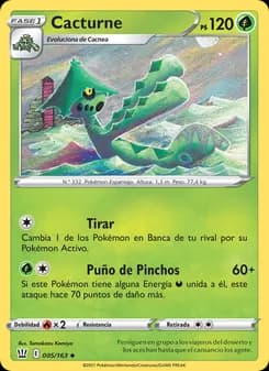Cacturne card in Spanish