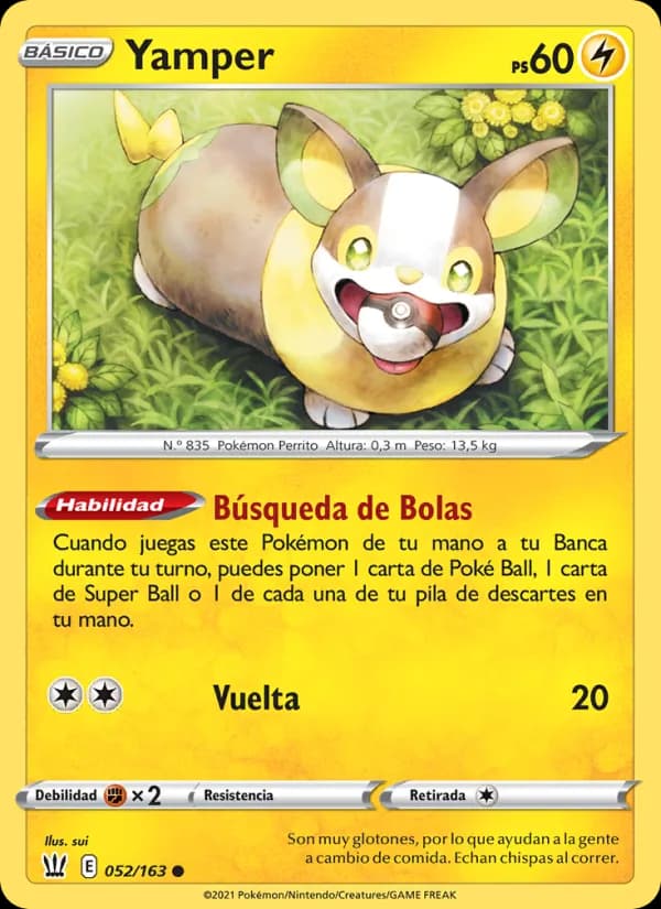 Yamper card in Spanish