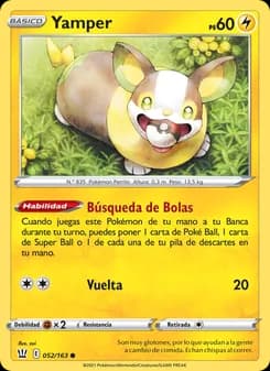 Yamper card in Spanish