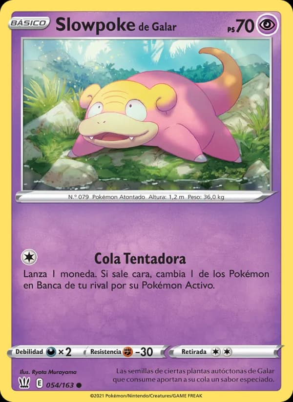 Slowpoke de Galar card in Spanish