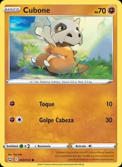 Cubone card in Spanish