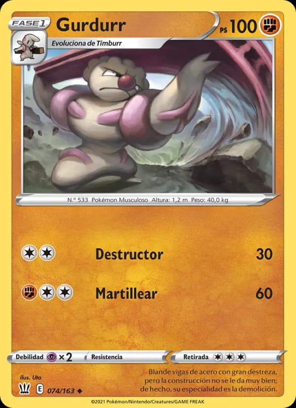 Gurdurr card in Spanish