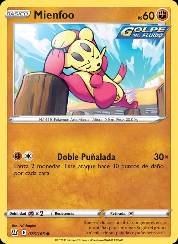Mienfoo card in Spanish