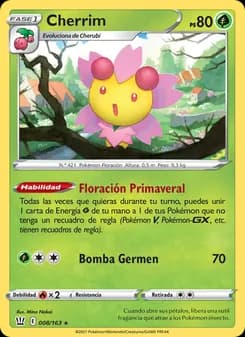 Cherrim card in Spanish
