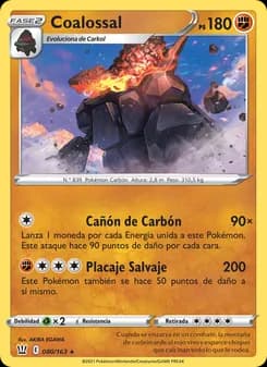 Coalossal card in Spanish