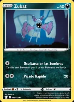 Zubat card in Spanish