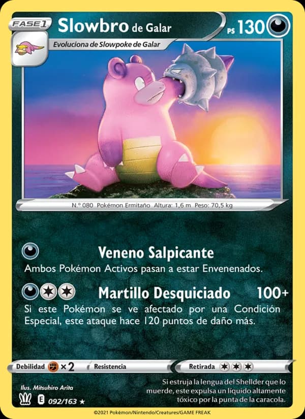 Slowbro de Galar card in Spanish