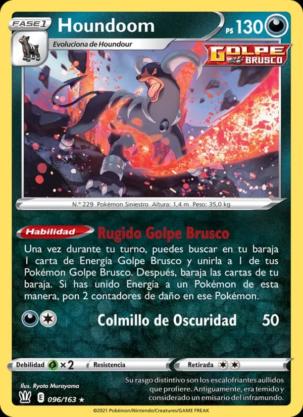 Houndoom card in Spanish