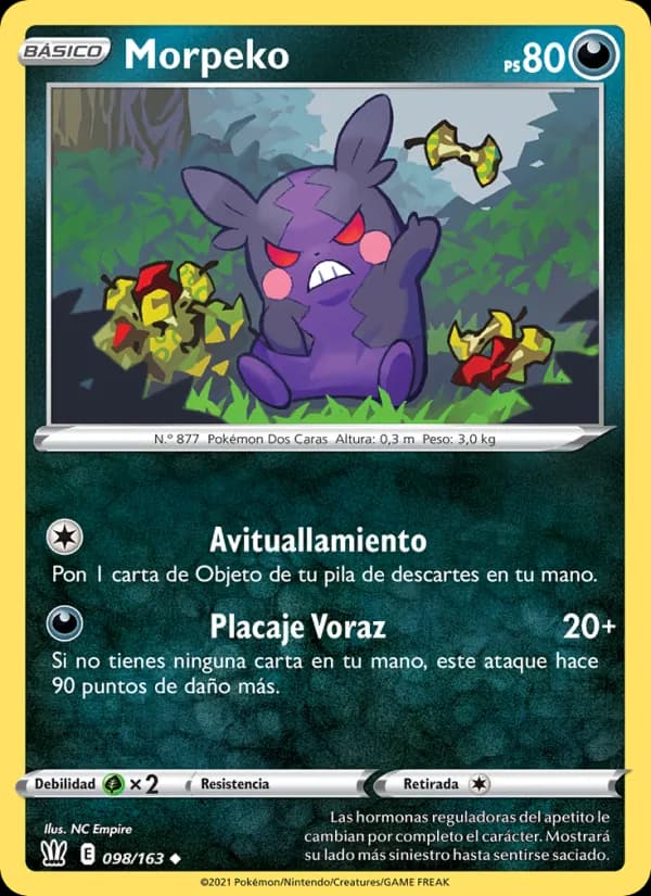 Morpeko card in Spanish