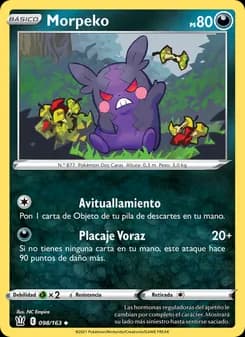 Morpeko card in Spanish