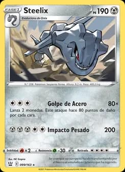Steelix card in Spanish