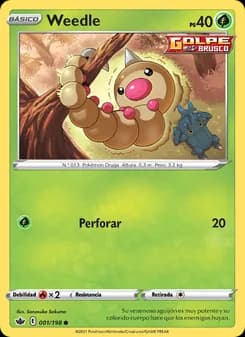 Weedle card in Spanish