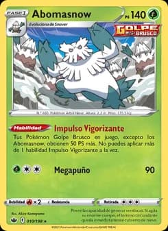 Abomasnow card in Spanish