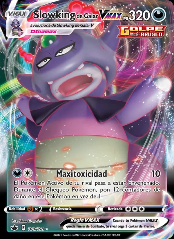 Slowking de Galar VMAX card in Spanish