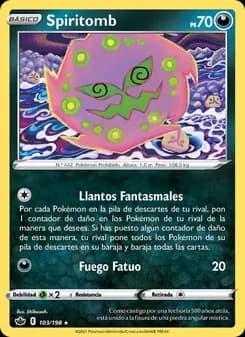 Spiritomb card in Spanish