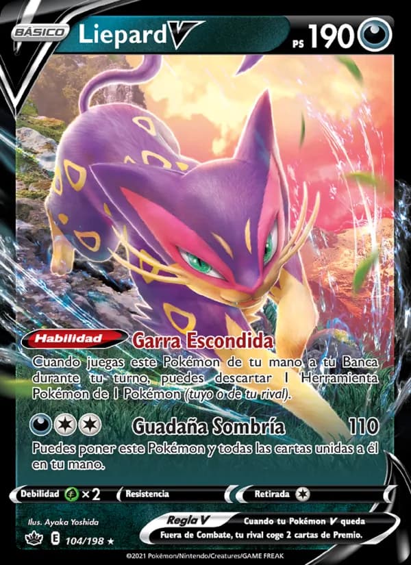 Liepard V card in Spanish