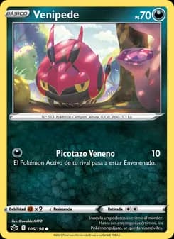 Venipede card in Spanish