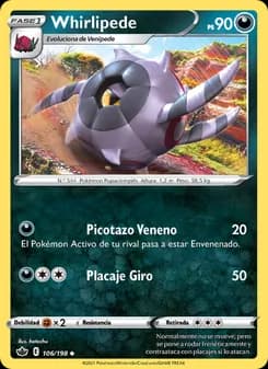 Whirlipede card in Spanish