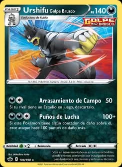 Urshifu Golpe Brusco card in Spanish