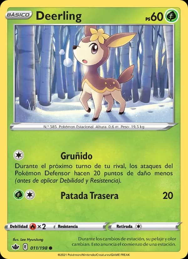 Deerling card in Spanish