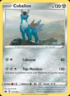 Cobalion card in Spanish
