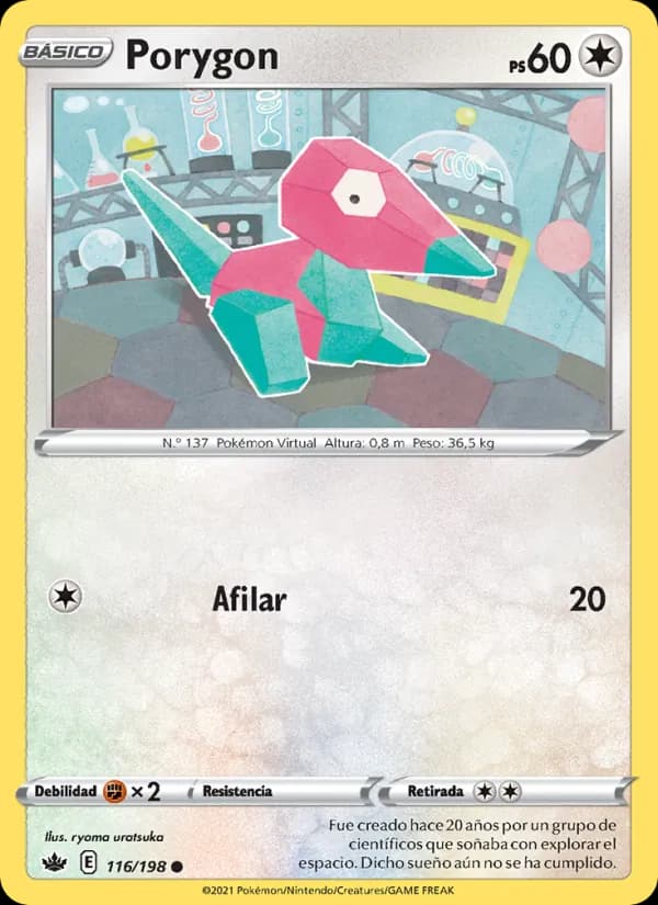 Porygon card in Spanish