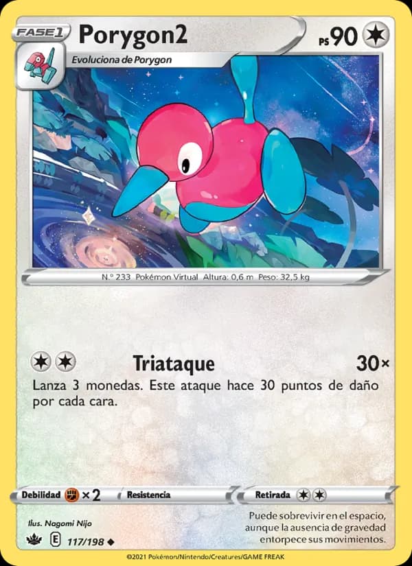 Porygon2 card in Spanish